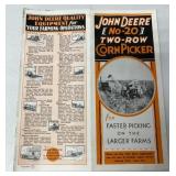 JD No-20 Two-Row Corn Picker brochure