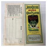 1927 John Deere No, 999 Corn Planter brochure