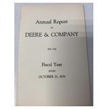 Annual Report of Deere & Company 1934