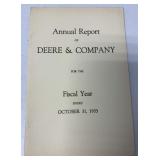 Annual Report of Deere & Company 1933