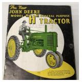 John Deere Model 'H' GP Tractor brochure