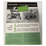 John Deere GP Tractors mailer