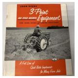 JD 3-Point Equip. for 40 Series Tractors brochure