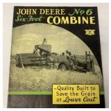 JD No. 6 Six-Foot Combine brochure