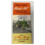 John Deere Model 'AR' Standard Tread Tractor
