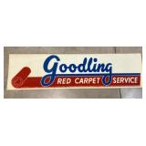 Goodling Red Carpet Service plastic sign