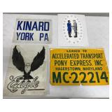 4 trucking signs and decal