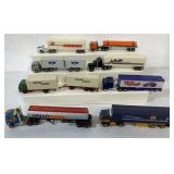 assorted tractor trailers; Matchbox, Viking,