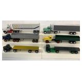 (6) 1/64 custom built tractor trailers
