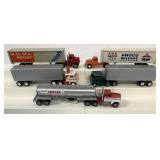 (5) 1/64 custom built tractor trailers