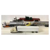 (4) 1/64 custom built tractor trailers