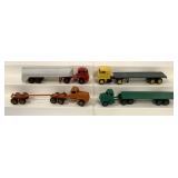(4) 1/64 custom built tractor trailers