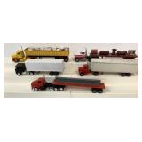 (5) 1/64 custom built tractor trailers