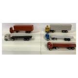 (5) 1/64 custom built tractor trailers