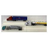 (3) 1/64 custom built tractor trailers