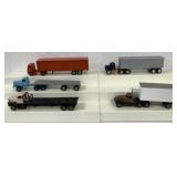 (5) 1/64 custom built tractor trailers