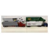 (4) 1/64 custom built tractor trailers