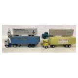 (4) 1/64 custom built tractor trailers