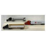 1/64 Longistics Kenworth & 2 Custom trucks