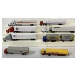 8 tractor trailers from Walther, Herpa & Yatming