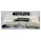 (4) 1/64 custom built tractor trailers