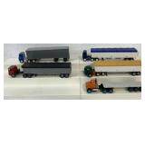 (5) 1/64 custom built tractor trailers