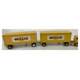 1/64 Winross Willig tandem trailer