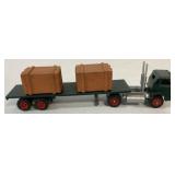 1/64 custom built flatbed tractor trailer w/load