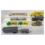 assorted scale trucks some customized
