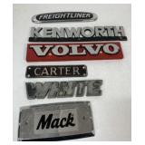 Truck name badging