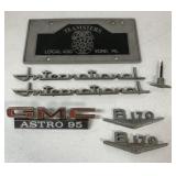 Teamsters license plate and truck badging
