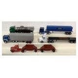 (5) 1/64 custom built tractor trailers