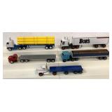 (5) 1/64 custom built tractor trailers