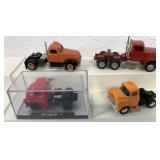 (4) 1/64 customized semi trucks, no trailers