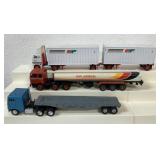 (3) 1/64 customized tractor  trailers