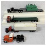 (3)customized tractor trailers + ! Semi cab