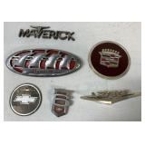 6 pieces of automobile badging