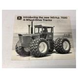 John Deere 145HP 7020 4WD Tractor Brochure