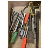 chisels, pry bars and punches