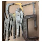 Craftsman clamp and Vise Grip and other pliers