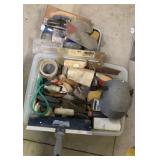lot of mason and concrete tools+ painting items