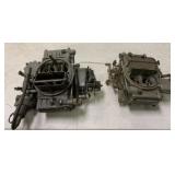 2 Holley carburetors