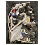 30 gallon tub of plumbing pipe connectors, etc.