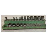 Snap-On 1/4" Drive metric deep and reg. sockets