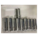 Snap-On 3/8" drive metric deep sockets