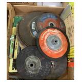 grinding wheels and sand paper