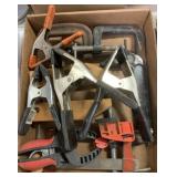 box of assorted style clamps