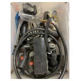 lot of electrical wiring and plugs for tow package