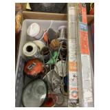 welding electrodes, solder, tape measure, etc.