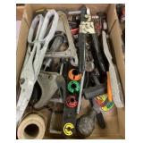 shears, testers, bits, assorted tools